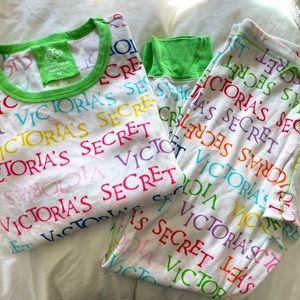Thermal loungewear pajamas pjs long underwear waffle knit by Victoria’s Secret
